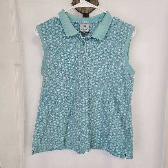 (1005) Ativa Woman's Activewear Workout Shirt, Size: Large Color: Seafoam Green - Picture 6 of 13